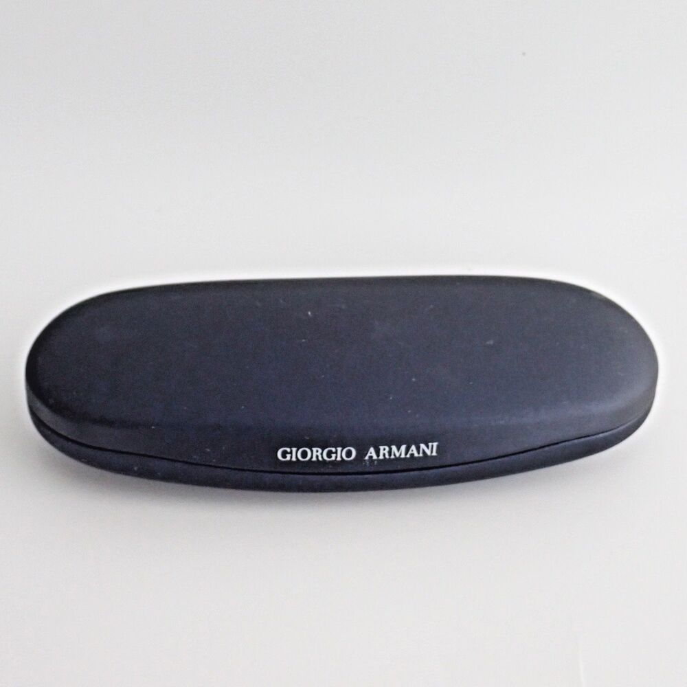 Giorgio Armani Sunglasses Eyeglasses Glass Hard Shell Unisex Case Blue with Logo
